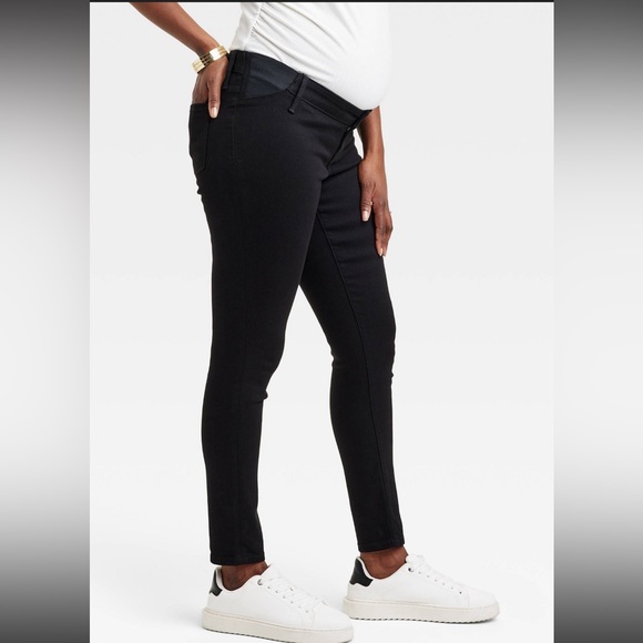 Isabel maternity below belly black jeans, distressed size 18 - Picture 7 of 7